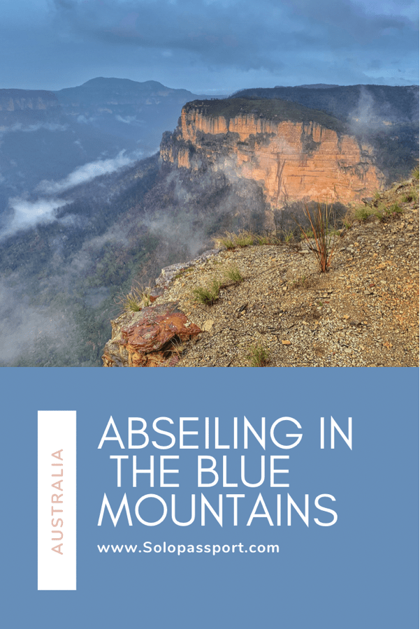 PIN for later reference - Abseiling in Blue Mountains