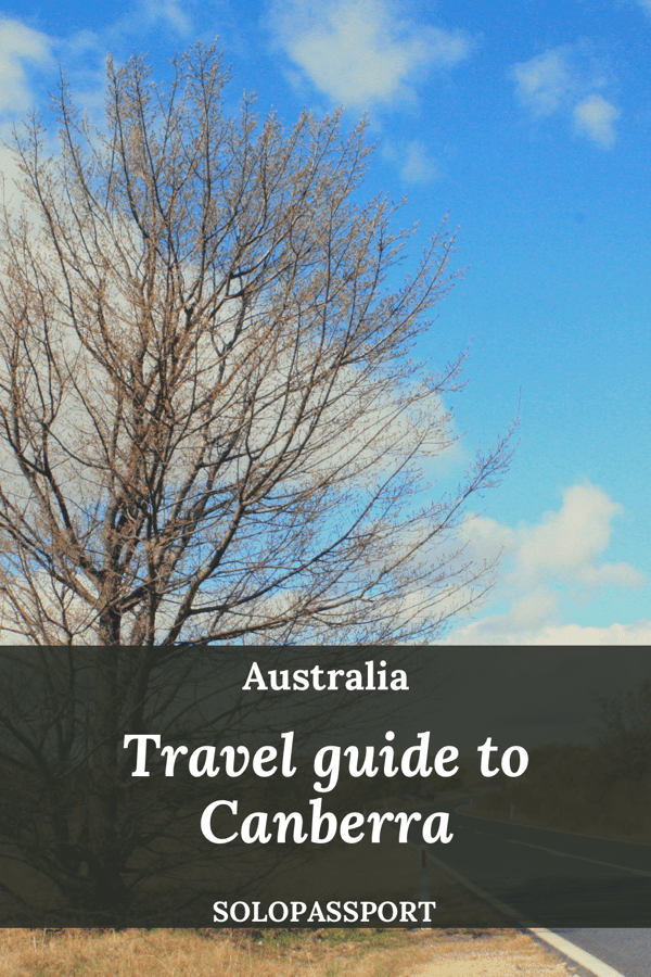 PIN for later reference - Travel guide to Canberra