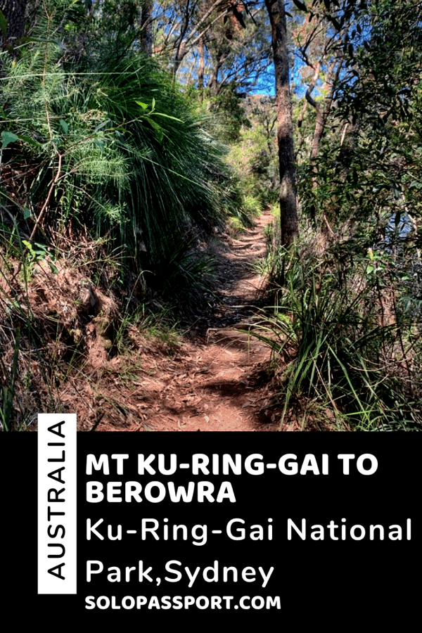 PIN for later reference - Mt Ku-Ring-Gai to Berowra