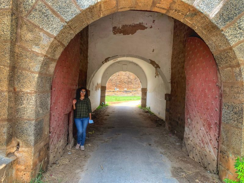 Old door at Tipu Sultan Fort