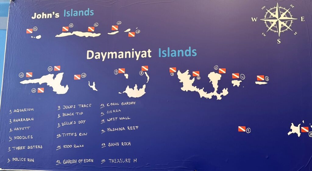 Dive Sites at Daymaniyat Islands