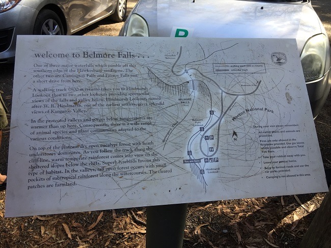 Belmore Falls Sign