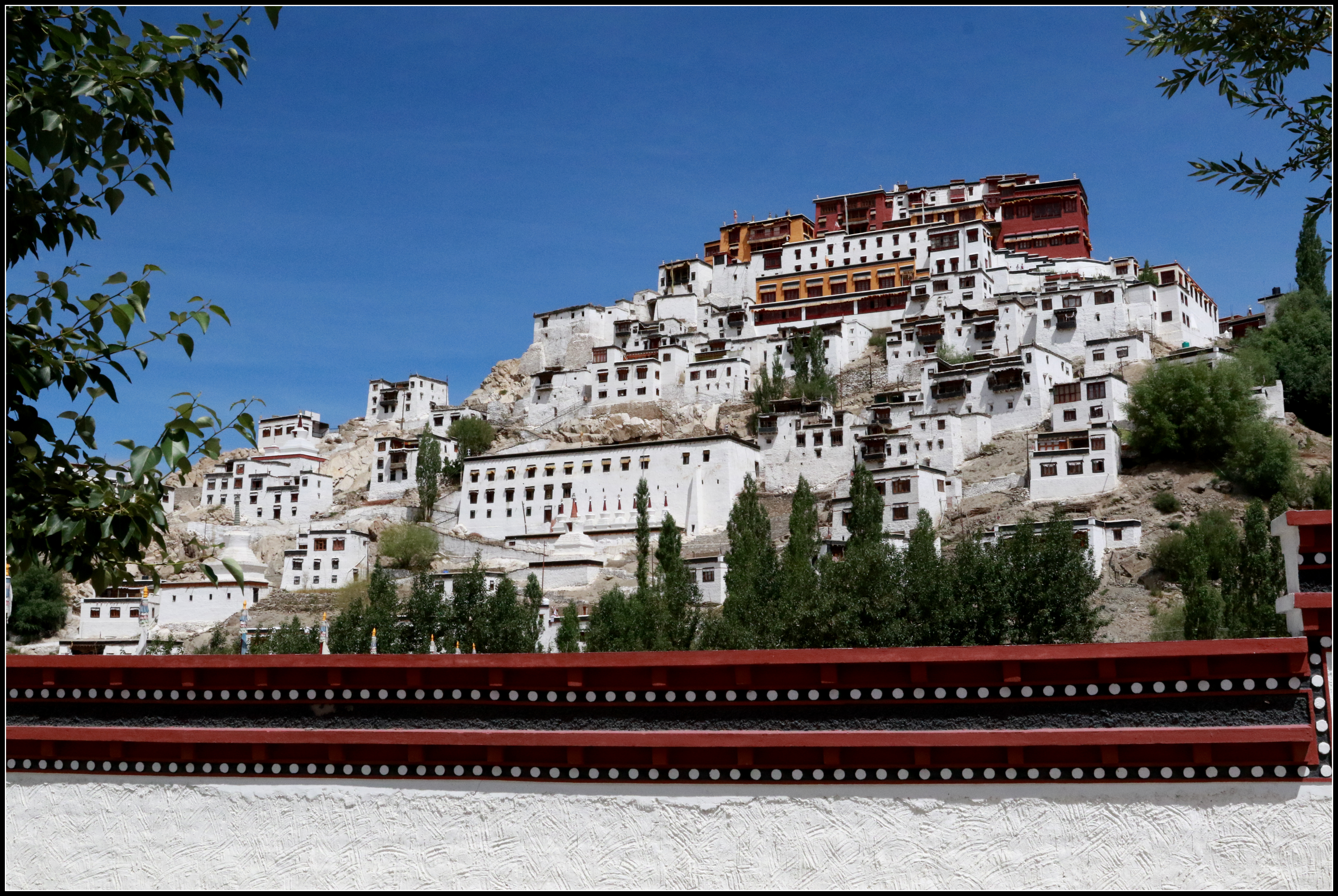 Monasteries, monks and the stupas