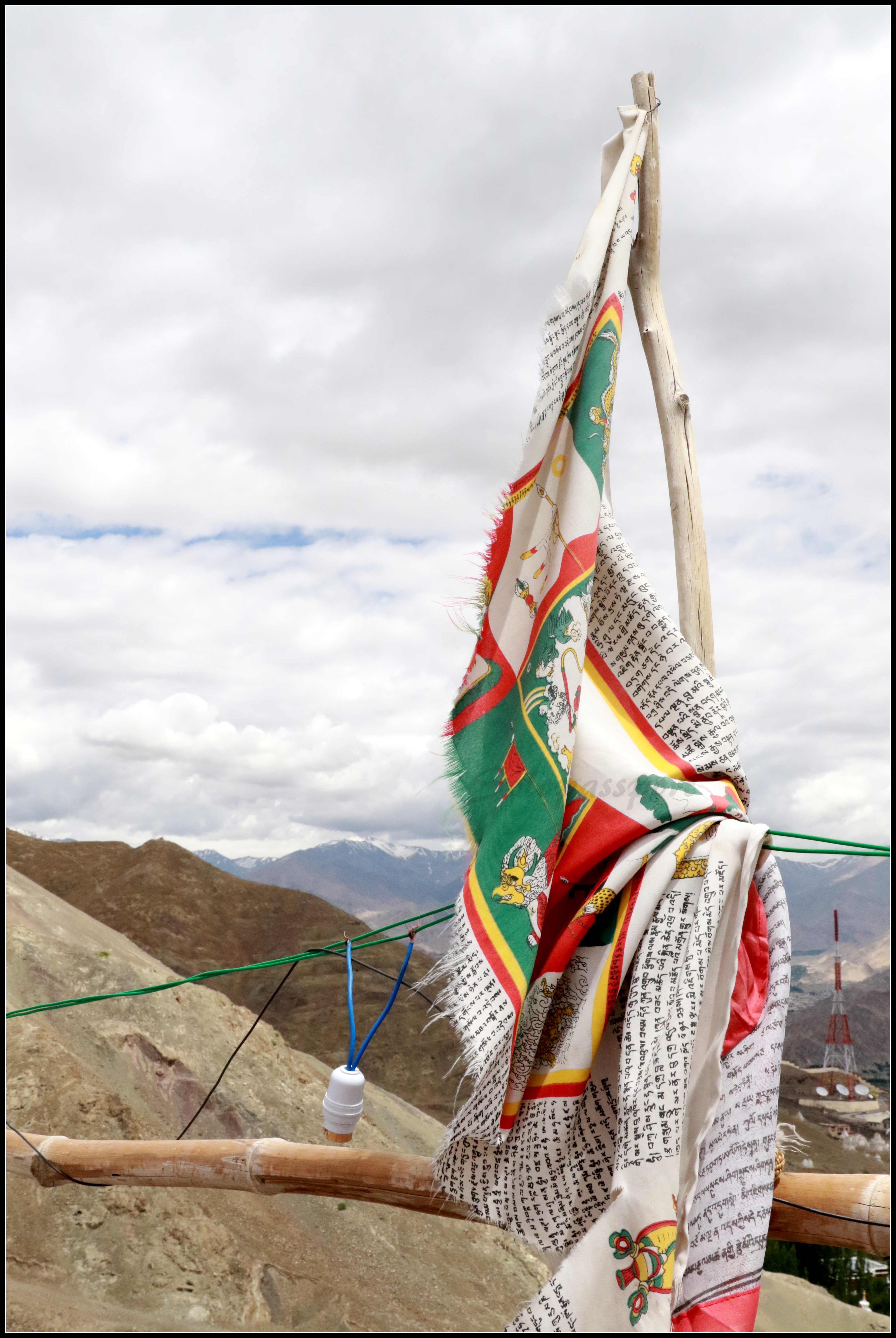 Prayer flags and wheels