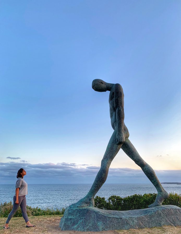 A sculpture at Sculpture by the Sea 2018