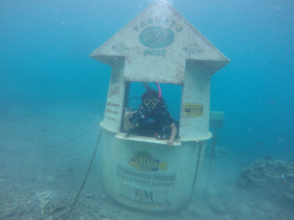 Underwater post office Vanuatu