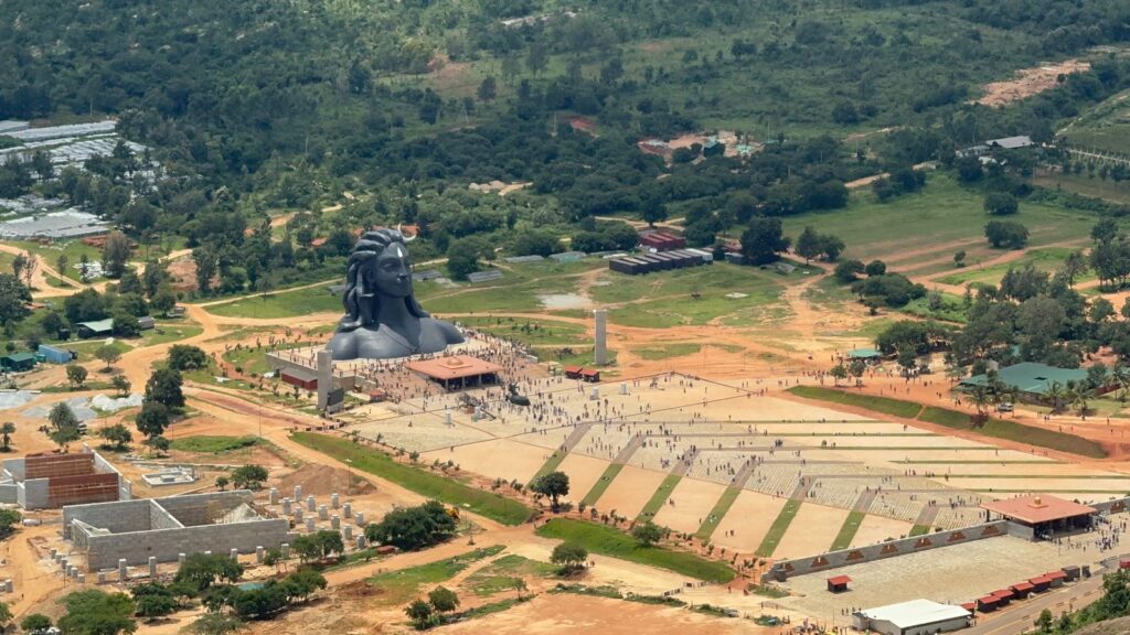 View of Adiyogi Isha Foundation from Kaurava Kunda Hill 1