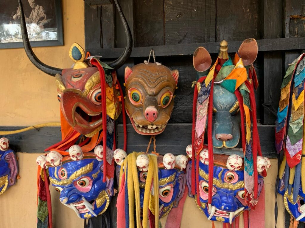 Masks at Simply Bhutan