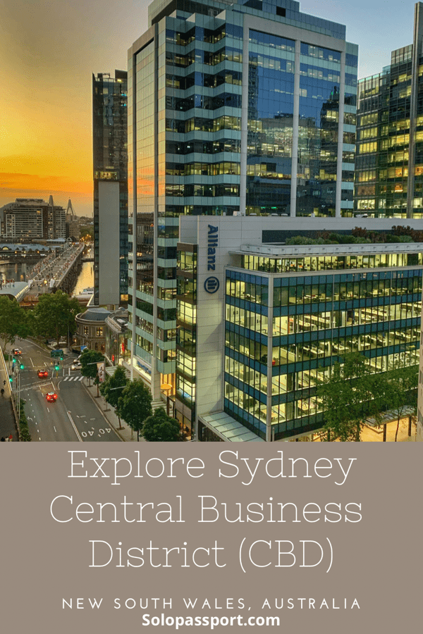 PIN for later reference - Explore Sydney Central Business District (CBD)