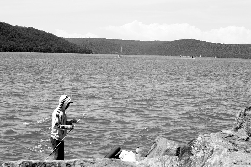 Fishing at Dangar Island