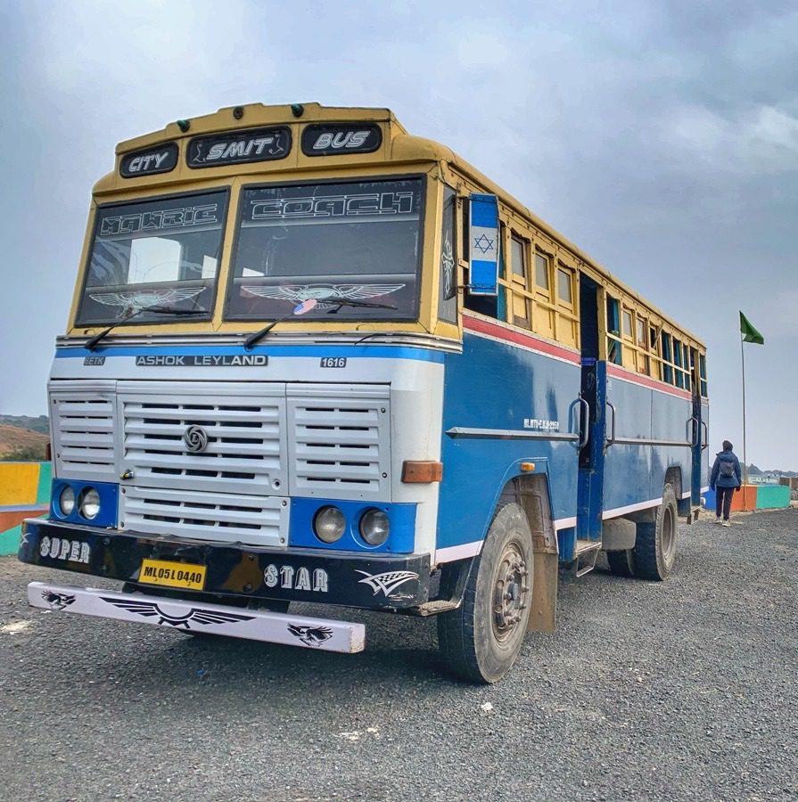 The bus in Meghalaya