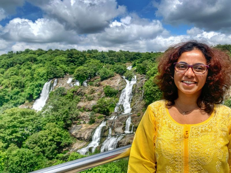 Picture with Shivanasamudra falls