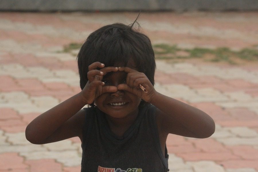 Kids at Kanyakumari