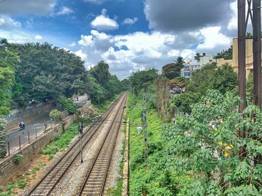 Railway track, Bangalore