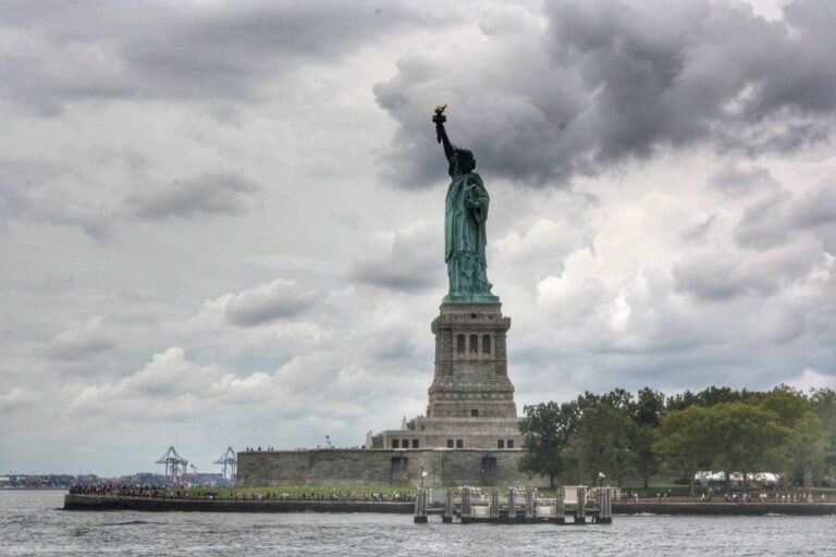 Statue of Liberty, National Monument and a pride of US