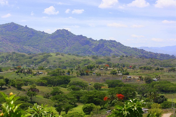 View from the viewpoint - Viseisei, oldest settlement of Fiji