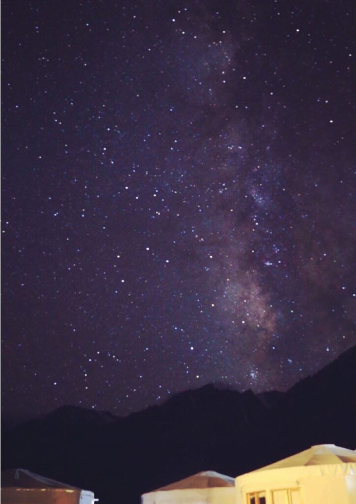 Milky Way at Pangong Lake in Ladakh