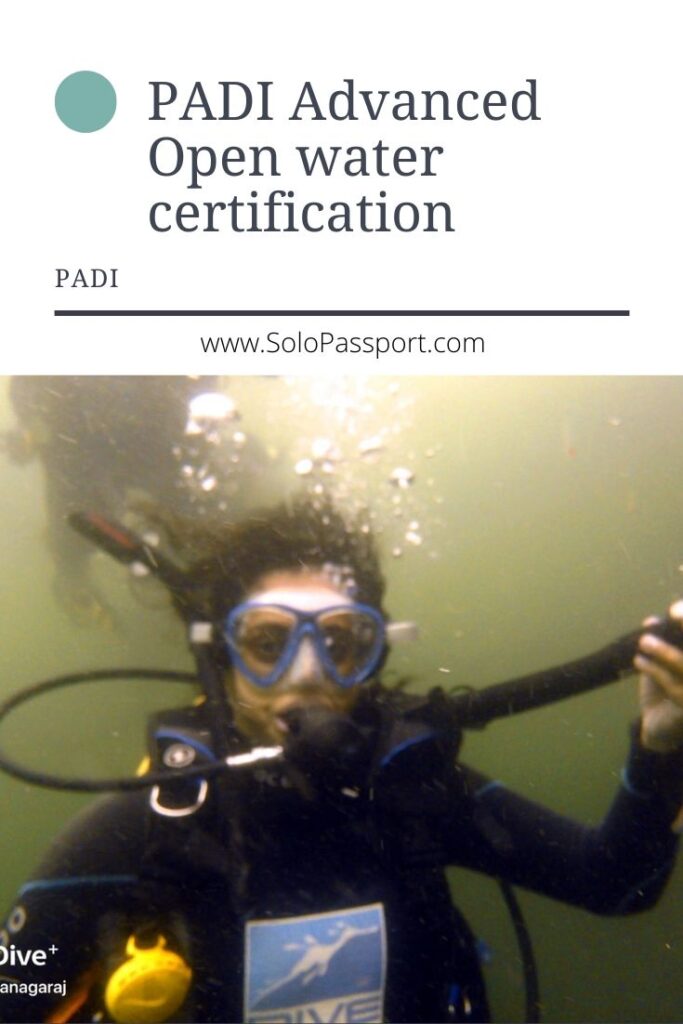PADI Advanced Open water certification - PIN for later reference