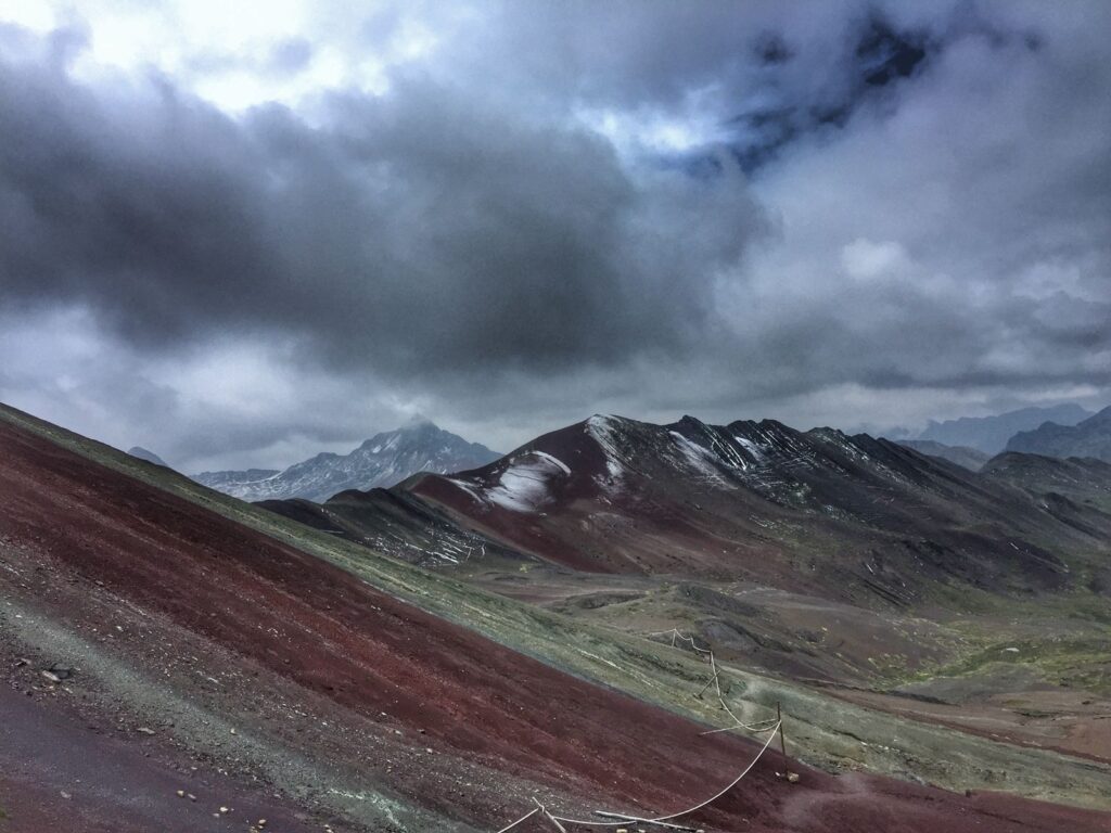 Hike to the Rainbow mountain peak