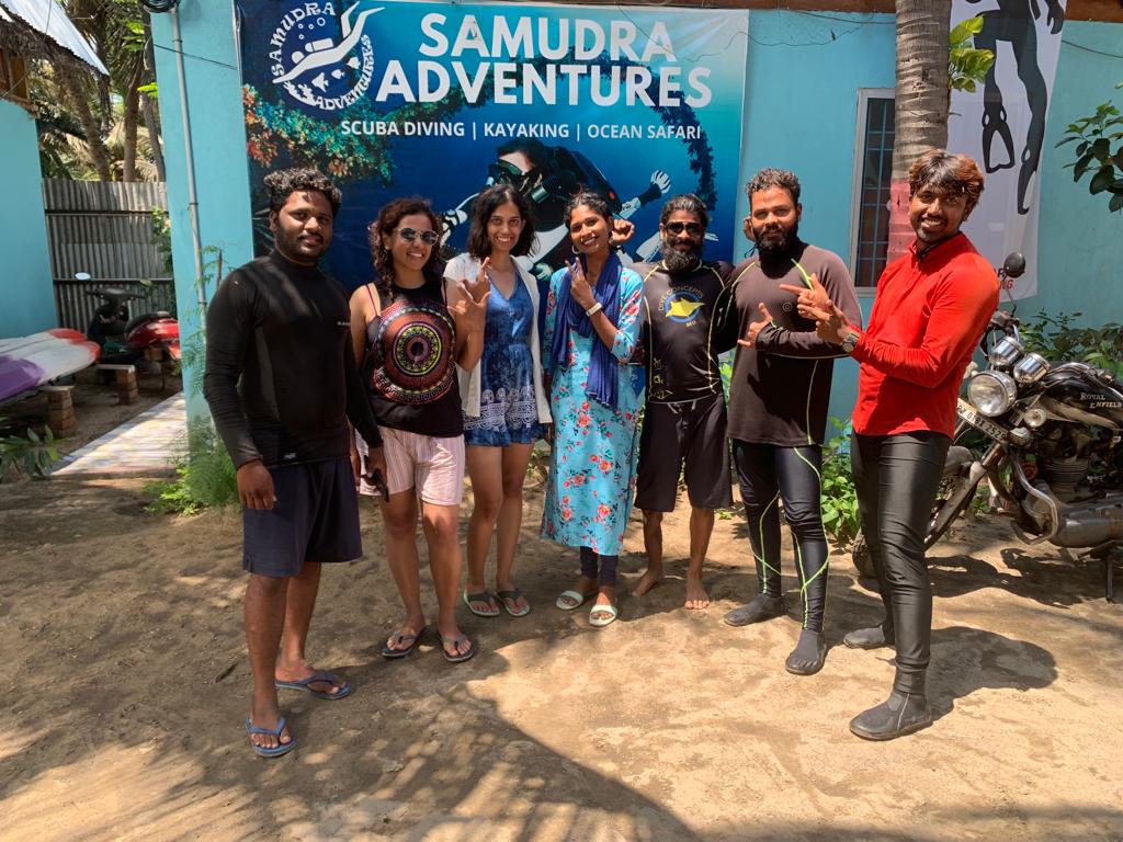 The dive crew at Samudra Adventures