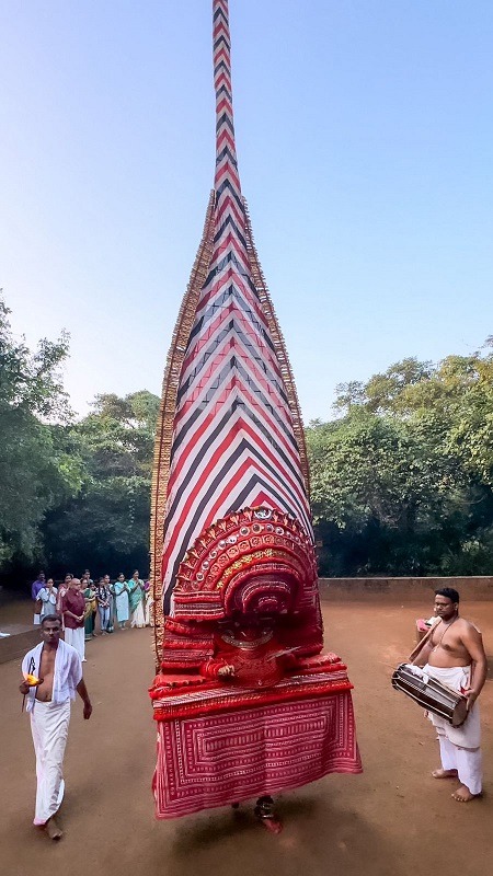 Theyyam during a family ritual