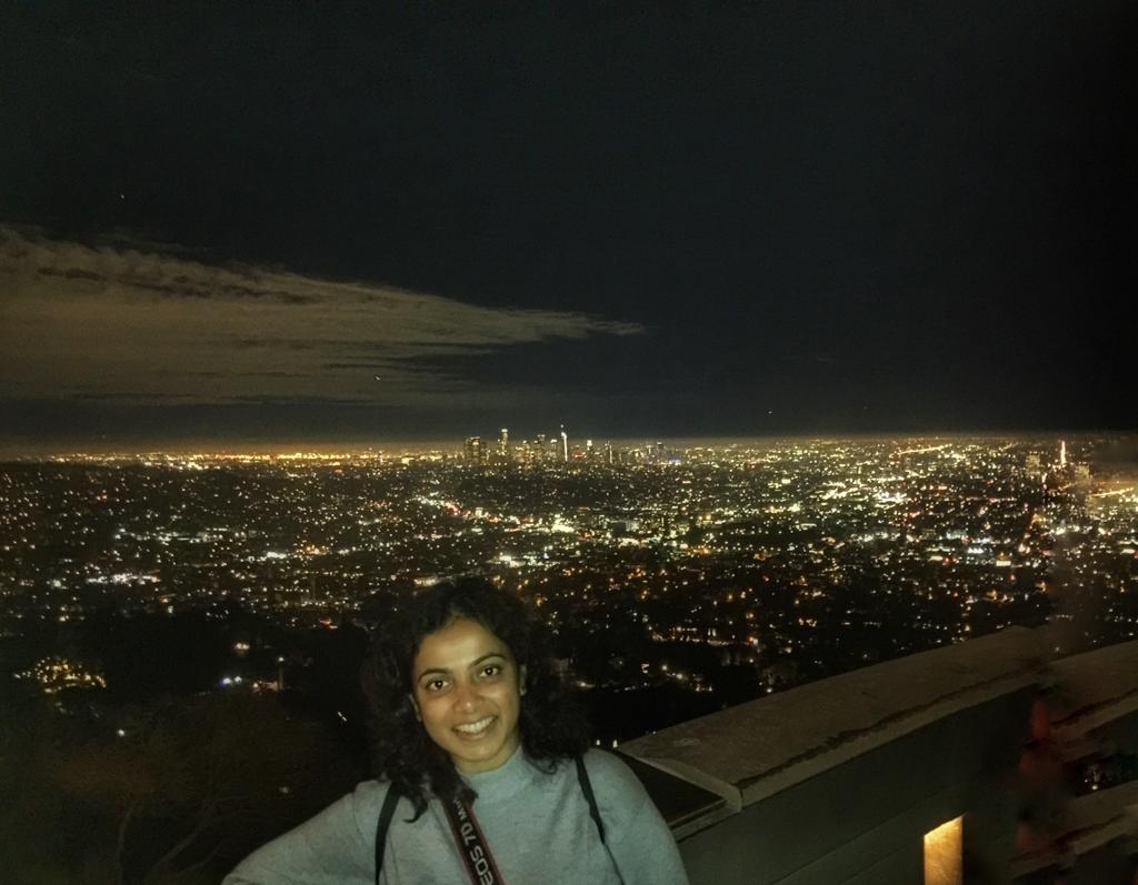 Night view of Griffith observatory