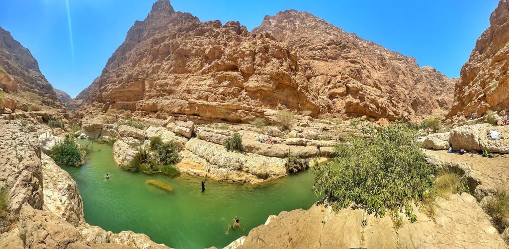 Pool at the end of trail - Wadi Shab