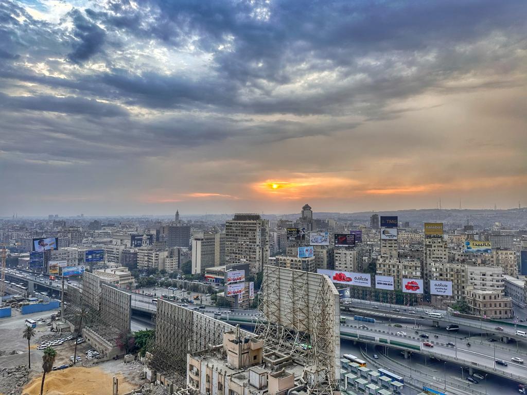 View of Sunset at Cairo