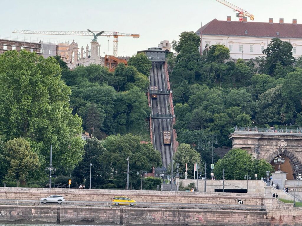 Funicular ride from the Chain Bridge to Buda Castle