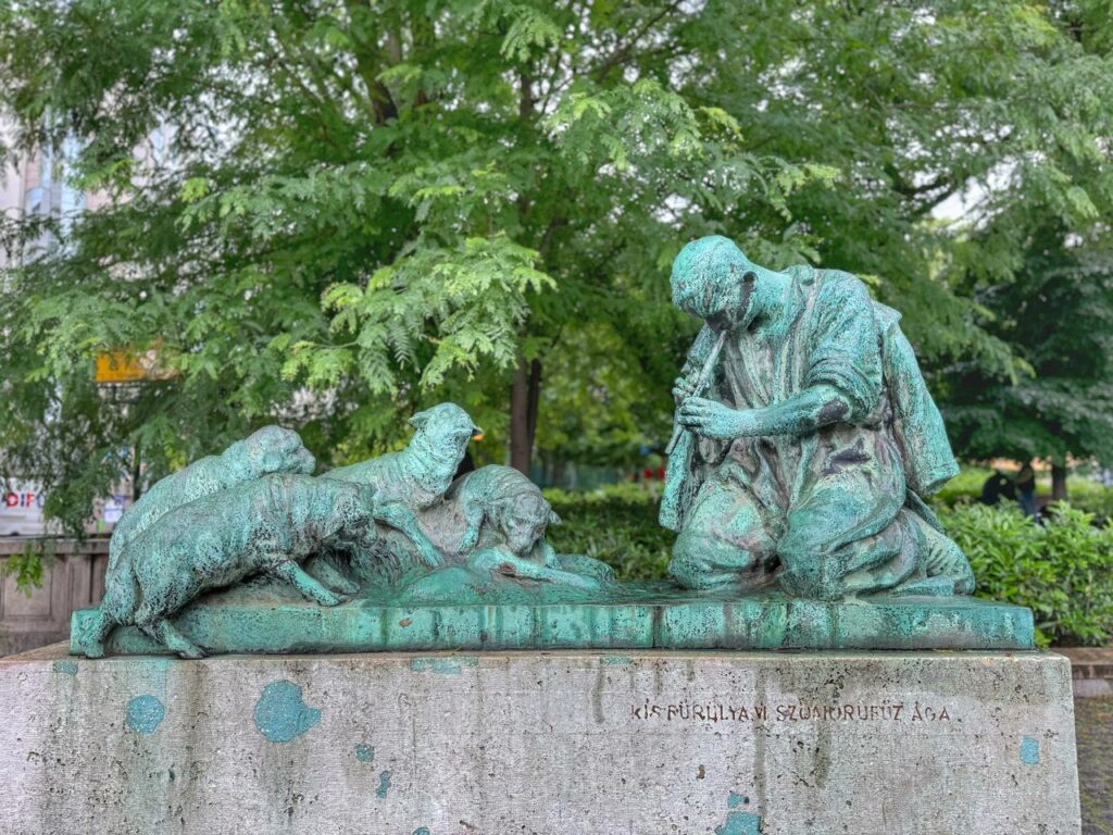 Sculpture at a park in Budapest