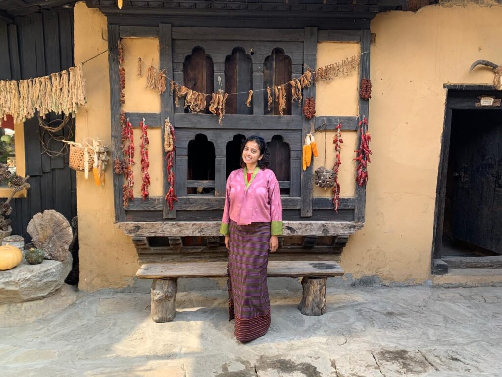 Bhutanese attire - kira for women