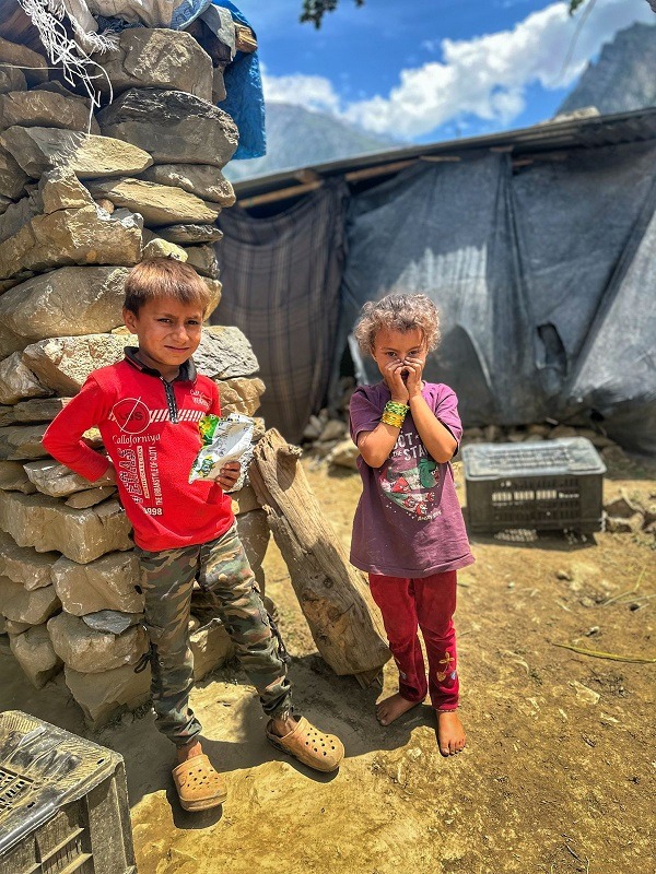 Kids at Baltal Base Camp